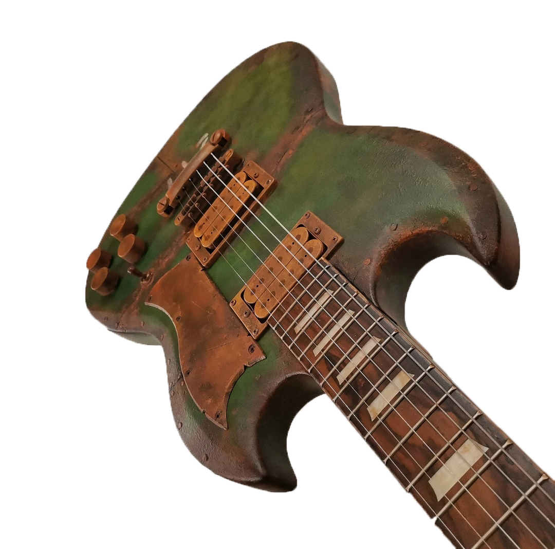 Rusty Army Green DC detail 1