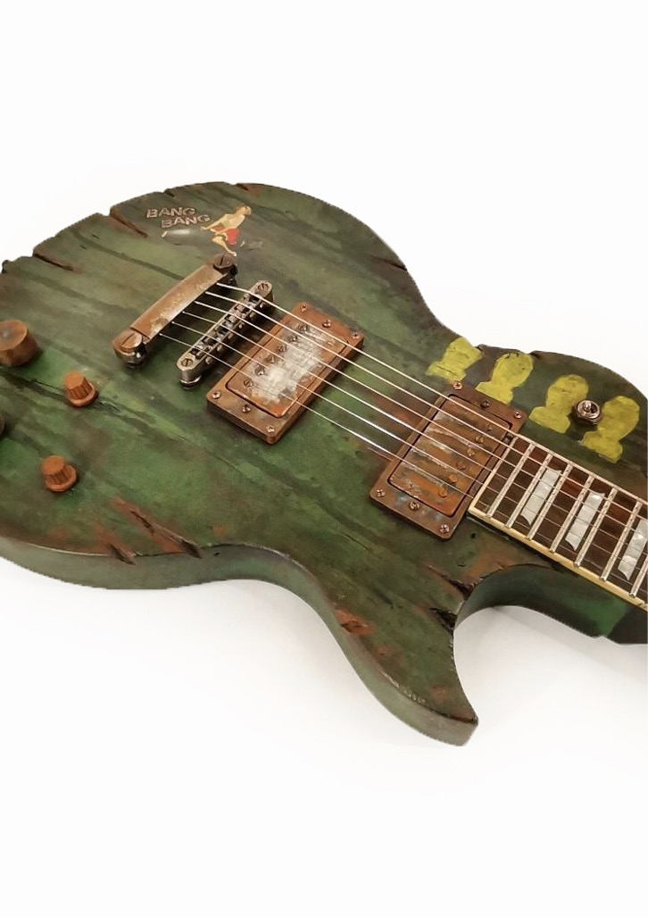 Rusty Army Green LP detail 1