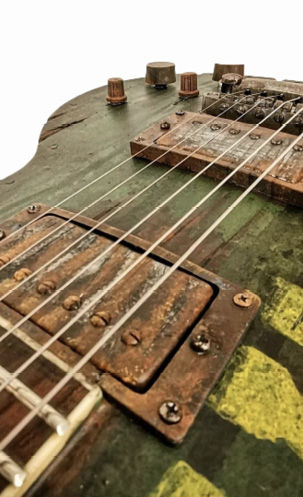 Rusty Army Green LP detail 4