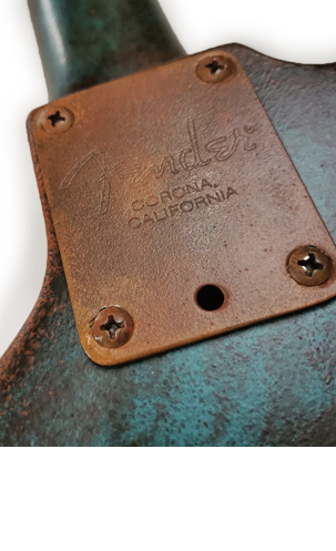 Submarine Green Fender Jaguar detail 3