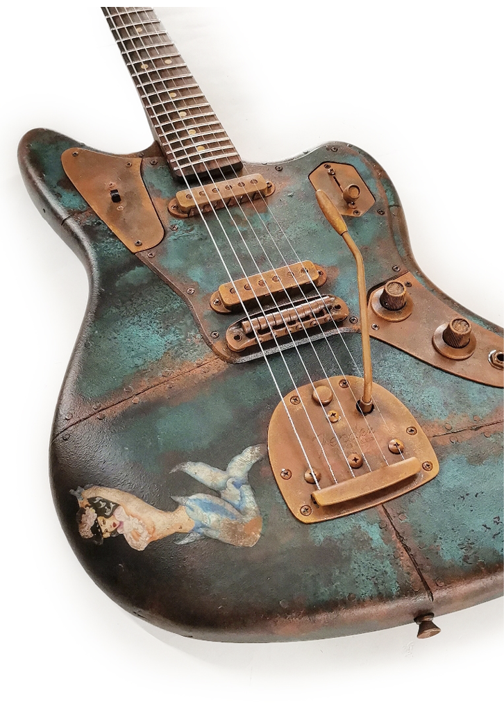 Submarine Green Fender Jaguar