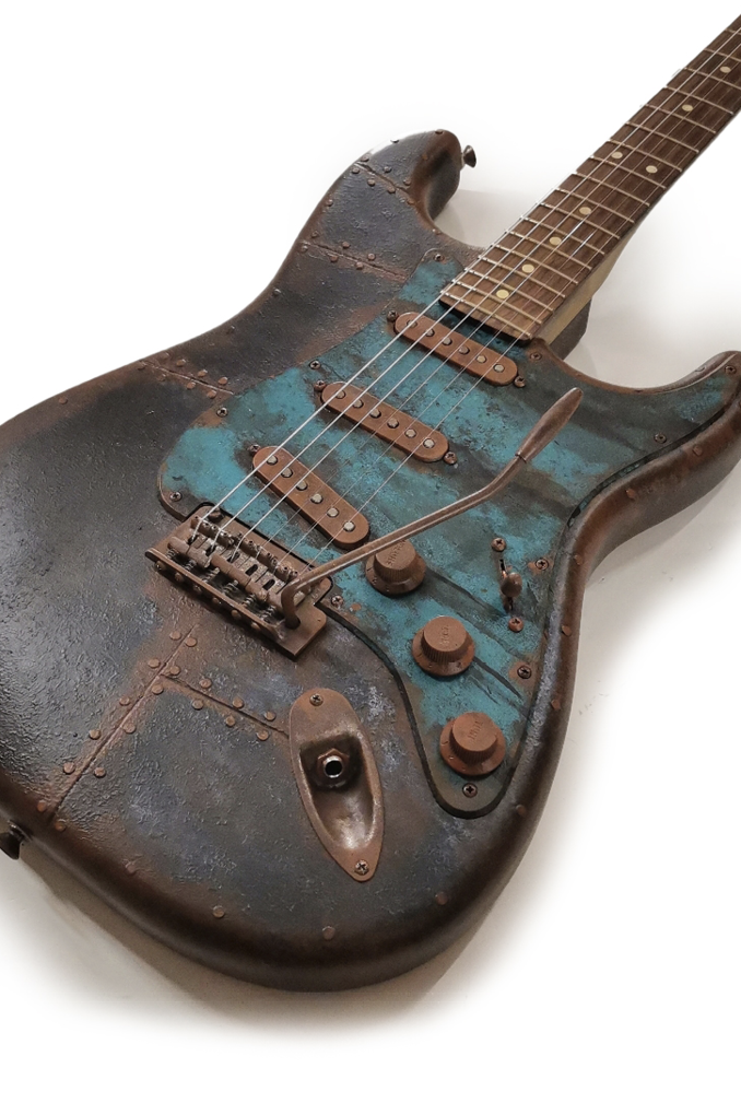 Rusty Metal Black Fender Stratocaster image 1